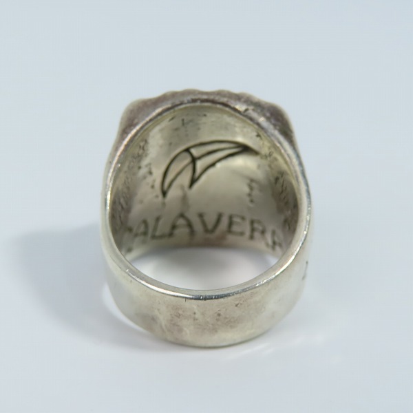 実際に弊社で買取させて頂いた【ギャラ付】CRAZY PIG/クレイジーピッグ カラベラメキシカンスカル リング/CALAVERA MEXICAN SKULL 21号の画像 4枚目