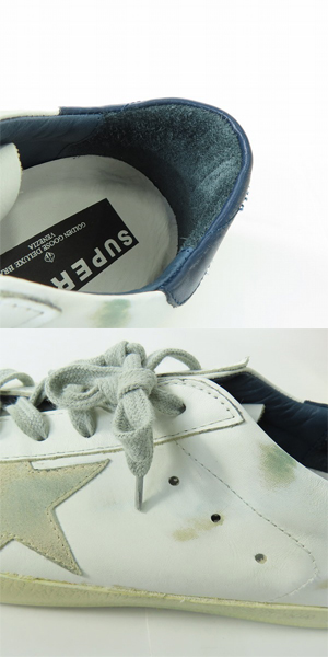 実際に弊社で買取させて頂いたGOLDEN GOOSE/ゴールデングース SUPERSTAR/スーパースター ローカットスニーカー 43の画像 7枚目