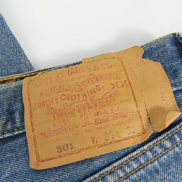 実際に弊社で買取させて頂いたLEVIS/リーバイス 501/USA製/ボタン裏刻印501/スモールe デニムパンツ 501-6182/W36L32の画像 2枚目