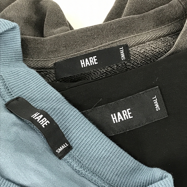 実際に弊社で買取させて頂いた【おまとめ】HARE/ハレ スウェット/Tシャツ/カットソー 等