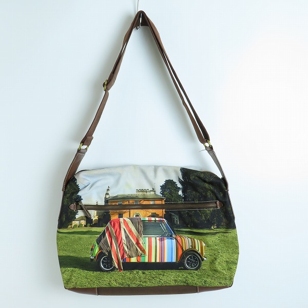 実際に弊社で買取させて頂いたPaul Smith/ポールスミス 転写プリント ショルダーバッグの画像 1枚目