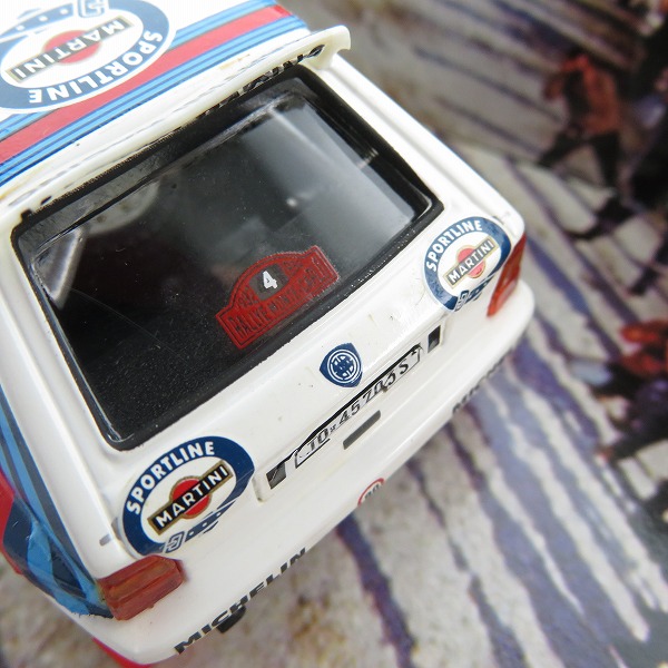 実際に弊社で買取させて頂いたSKID/スキッド 1/43 LANCIA HF INTEGRALE/ランチア HF インテグラーレ モンテカルロラリー1992 ＃4 ミニカーの画像 6枚目