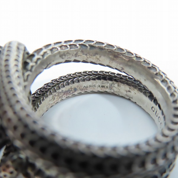 実際に弊社で買取させて頂いたGUCCI/グッチ ガーデンスネークリング 19号の画像 6枚目