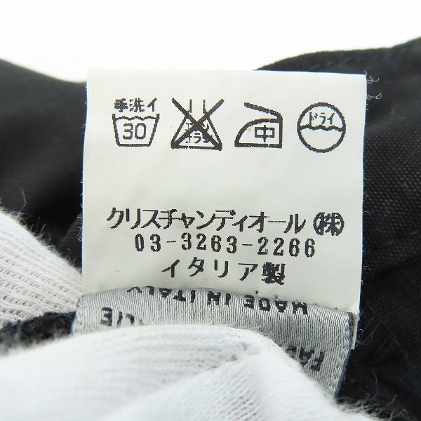 実際に弊社で買取させて頂いたDior Homme/ディオールオム ボタンフライ ブラックパンツ エディ期 5EH1011498/31の画像 6枚目