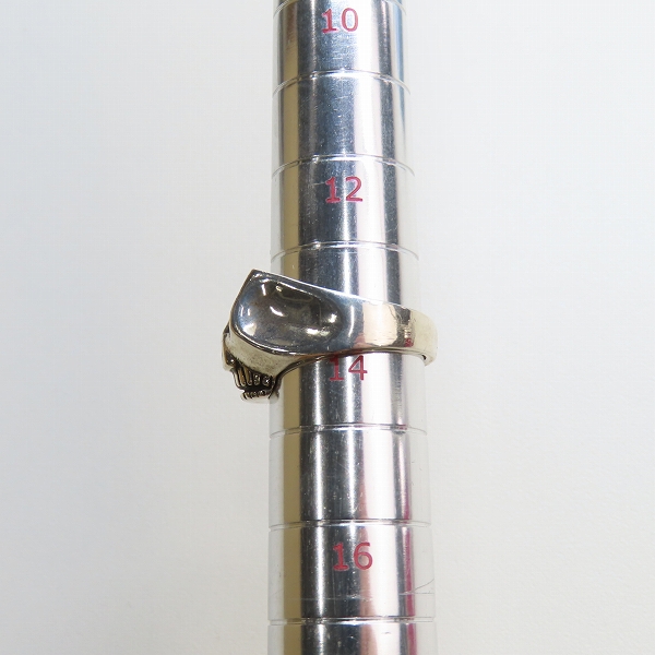 実際に弊社で買取させて頂いた【ギャラ付き】FLASH POINT/フラッシュポイント JIM SKULL RING/ジムスカルリング Solid Type A201CG/14号の画像 9枚目