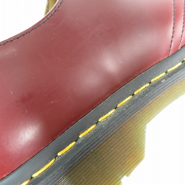実際に弊社で買取させて頂いたDr.Martens/ドクターマーチン 3EYE SHOE/3ホールブーツ 1461 チェリーレッド 11838600 UK8の画像 7枚目