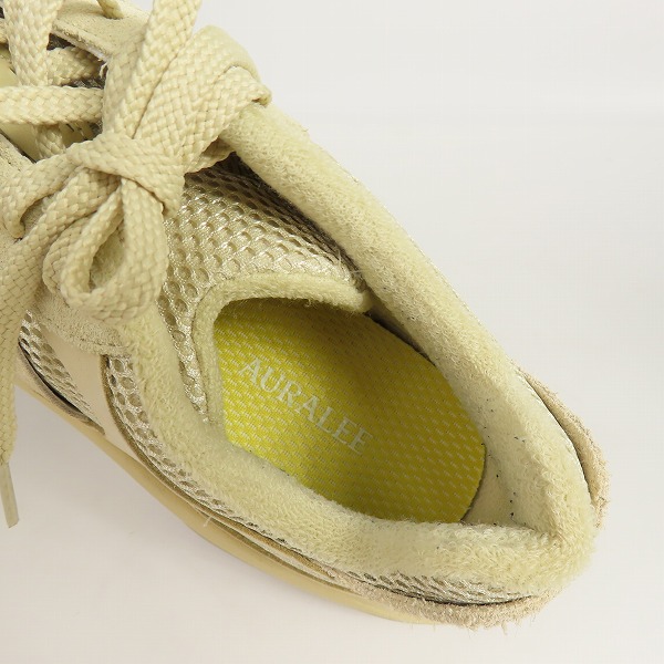 実際に弊社で買取させて頂いたAURALEE × New Balance/オーラリー × ニューバランス Warped Runner "Light Green Beige" UWRPDAE/29の画像 4枚目