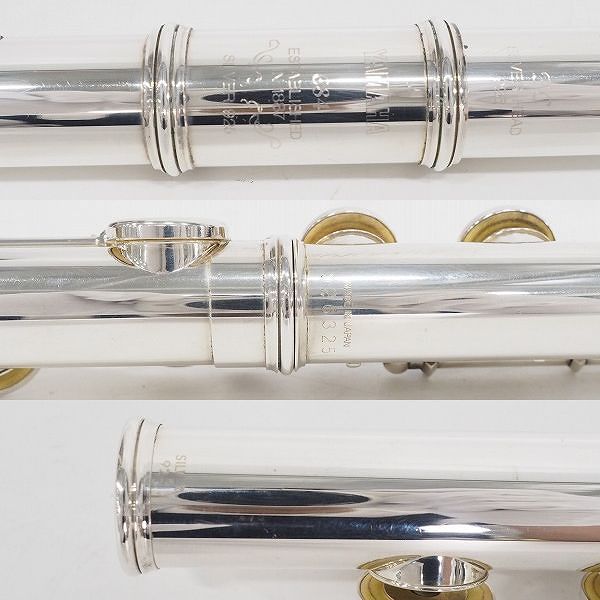 実際に弊社で買取させて頂いたYAMAHA/ヤマハ YFL-684/YFL684 フルート 管体銀製 インラインリングキイ  ハードケース・ケースカバー付の画像 3枚目