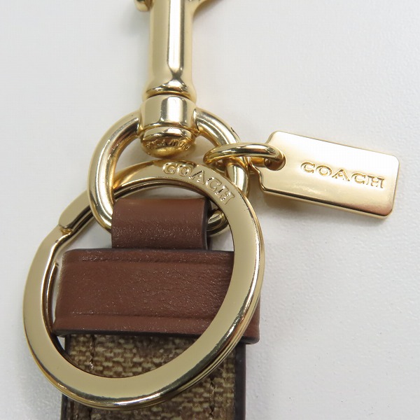 実際に弊社で買取させて頂いたCOACH/コーチ シグネチャー キーリング ワンクリップの画像 4枚目
