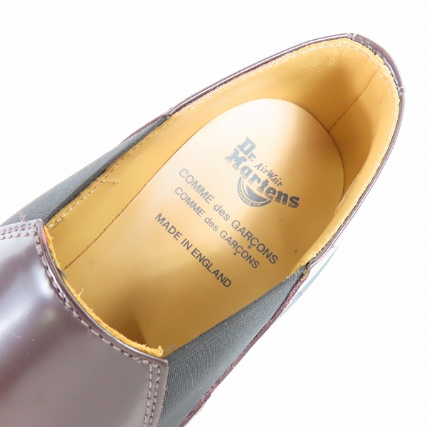 実際に弊社で買取させて頂いた(1)Dr.Martens×COMME des GARCONS/ドクターマーチン×コムデギャルソン EMILS サイドゴシューズ 15170601 /UK6の画像 4枚目