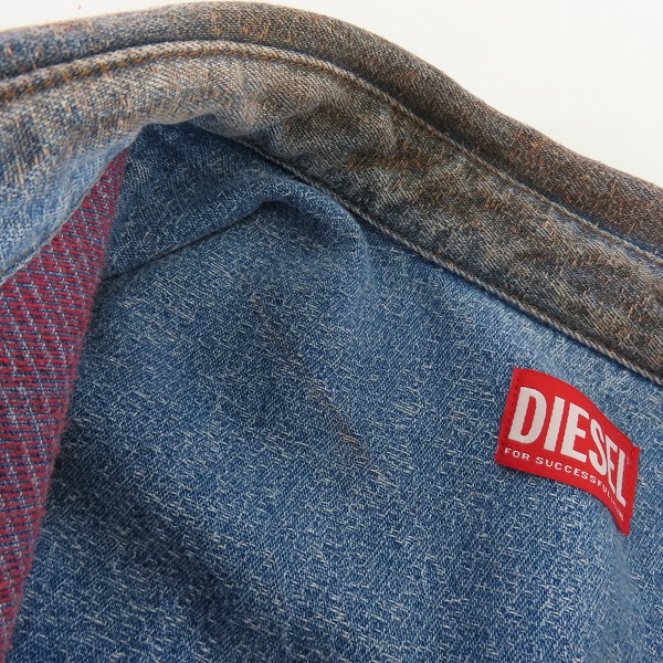 実際に弊社で買取させて頂いたDIESEL/ディーゼル デニムシャツ D-SIMPLY-OVER-S/Mの画像 9枚目
