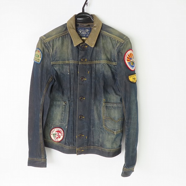 実際に弊社で買取させて頂いたDIESEL/ディーゼル JUZICON-C 襟レザー ワッペン付デニムジャケット/S