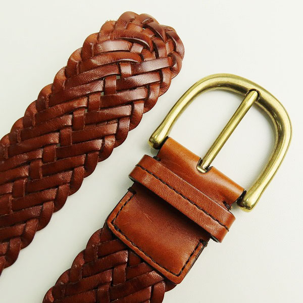 実際に弊社で買取させて頂いたTOM FORD/トムフォード レザーメッシュベルト/90の画像 1枚目