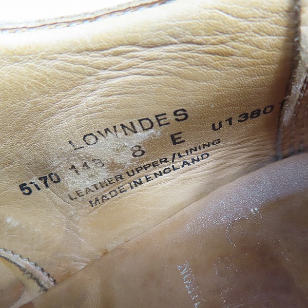 実際に弊社で買取させて頂いたCROCKETT&JONES/クロケット&ジョーンズ LOWNDES/ロウンズ ダブルモンクストラップ シューズ/革靴 5170 /8の画像 5枚目