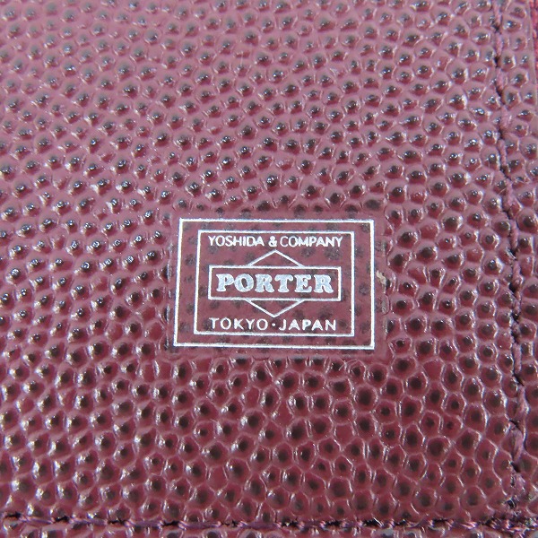 実際に弊社で買取させて頂いた【未使用】PORTER/ポーター ABLE/エイブル レザー コインケース/カードケース ボルドー 030-03084の画像 3枚目