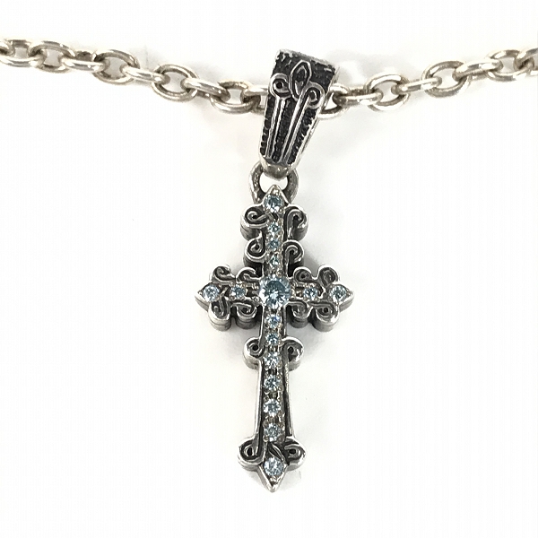 実際に弊社で買取させて頂いた【ギャラ付き】LEATHERS AND TREASURES/レザーズ＆トレジャーズ ナローケルティック クロスペンダントトップ Ligh Bld Pavet の画像 1枚目