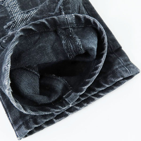 実際に弊社で買取させて頂いたeYe comme des garcons junya watanabe man/コムデギャルソン 15SS パッチワークデニムパンツ WO-P910/Lの画像 5枚目