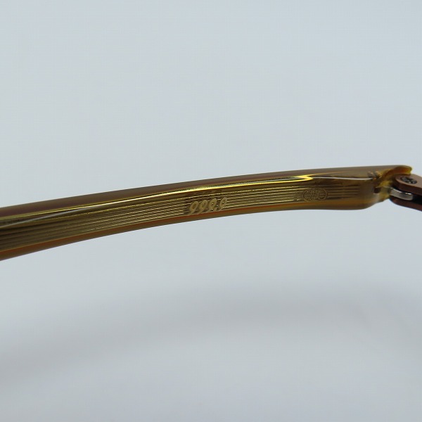 実際に弊社で買取させて頂いた999.9/フォーナインズ ハーフリム メガネフレーム/アイウェア M-09の画像 5枚目