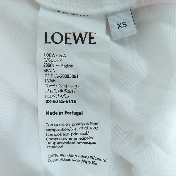 実際に弊社で買取させて頂いた【JPタグ】LOEWE/ロエベ アナグラムフォトコピープリントTシャツ H526Y22X27/XSの画像 3枚目
