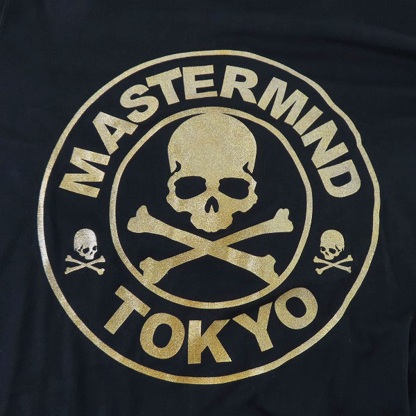 実際に弊社で買取させて頂いたmastermind JAPAN/マスターマインド ジャパン TOKYO 金ラメスカルプリントS/STee 半袖Tシャツ MMD2-TS01/Lの画像 4枚目