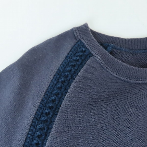 実際に弊社で買取させて頂いたNUMBER (N)INE/ナンバーナイン 03AW カート期 ニット編み込みスウェット/3 の画像 4枚目