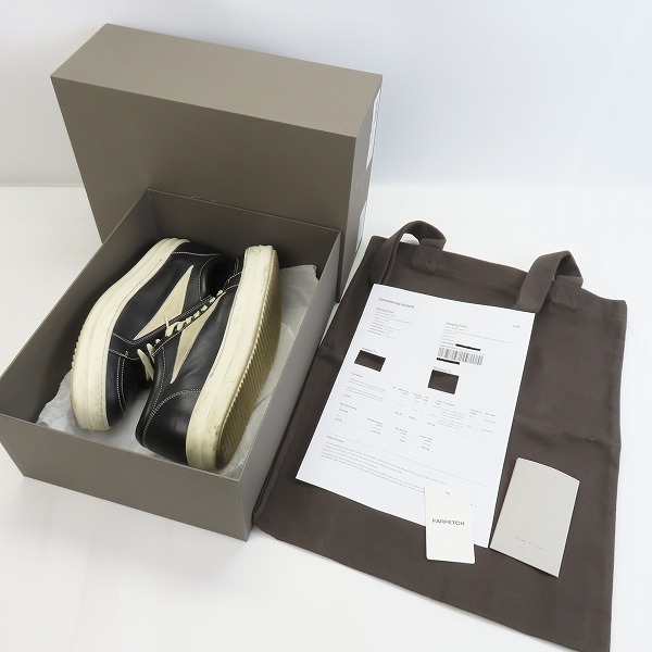 実際に弊社で買取させて頂いたRick Owens/リックオウエンス VINTAGE SNEAKS/ヴィンテージスニーカー レザー 02B2897/42.5の画像 8枚目