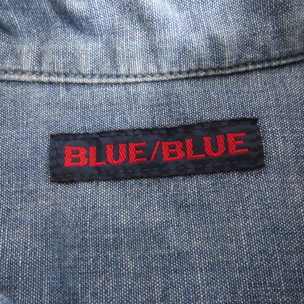 実際に弊社で買取させて頂いたBLUEBLUE/ブルーブルー ハリウッドランチマーケット デニムシャツ 半袖シャツ 2の画像 2枚目
