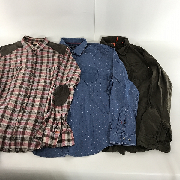 実際に弊社で買取させて頂いた【おまとめ】HUGO BOSS/ヒューゴボス チェック柄シャツ/シャンブレーシャツ 等