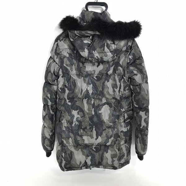 実際に弊社で買取させて頂いたAKM×DUVETICA/エイケイエム×デュベティカ CAMO NYLON BORDER HOODEDダウンジャケット AD014/Sの画像 1枚目