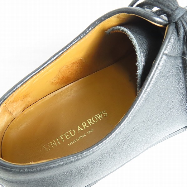 実際に弊社で買取させて頂いたUNITED ARROWS/ユナイテッドアローズ レザーシューズ 39の画像 6枚目