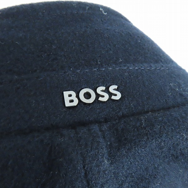 実際に弊社で買取させて頂いたHUGO BOSS/ヒューゴボス チェスターコート ネックリブ カシミヤ混/50の画像 6枚目