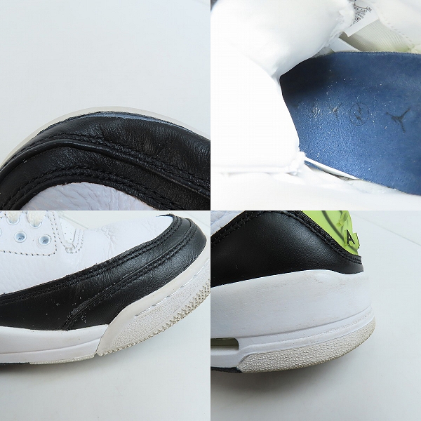 実際に弊社で買取させて頂いたFRAGMENT DESIGN×NIKE/フラグメントデザイン×ナイキ AIR JORDAN 3 エアジョーダン3 DA3595-100/27の画像 6枚目