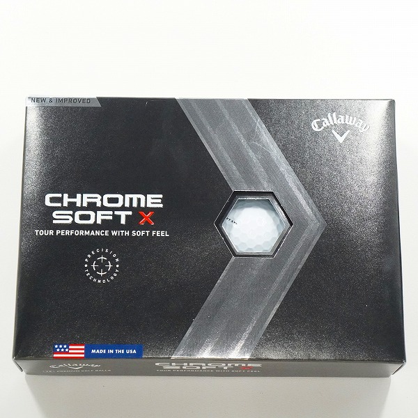 実際に弊社で買取させて頂いた(1)【未使用】Callaway/キャロウェイ CHROME SOFT X ゴルフボール ホワイト 1ダースの画像 2枚目