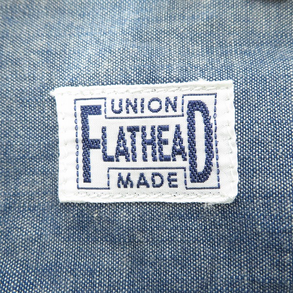 実際に弊社で買取させて頂いたFLAT HEAD/フラットヘッド 長袖 コットン シャツ/42の画像 2枚目