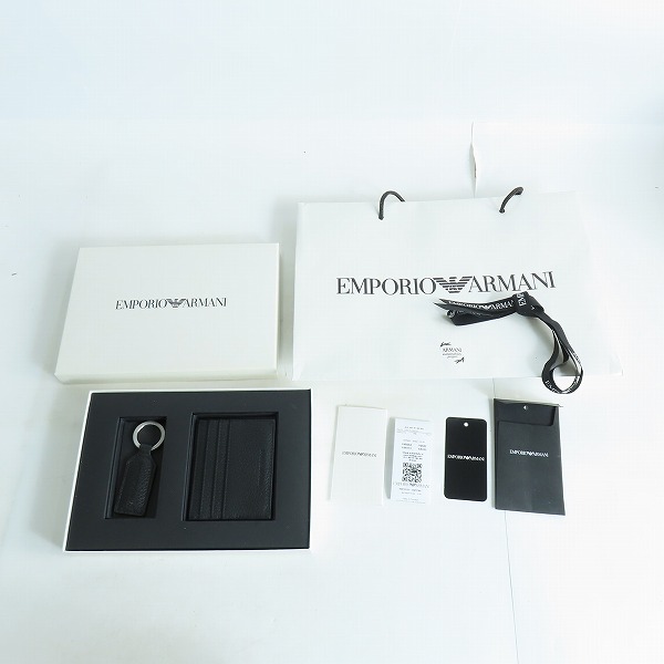 実際に弊社で買取させて頂いたEMPORIO ARMANI/エンポリオ アルマーニ カードケース/キーリング付き Y4R382 Y068E 80001 の画像 9枚目