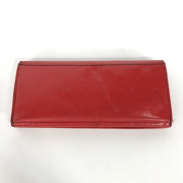 実際に弊社で買取させて頂いたFREITAG/フライターグ F555 CAROLINE/キャロライン 二つ折り長財布 レッドの画像 1枚目