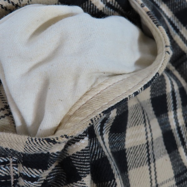 実際に弊社で買取させて頂いたEVISU/エヴィス チェック コットンパンツ Lot.2005/ライトベージュ系/30の画像 7枚目