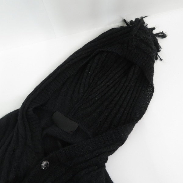 実際に弊社で買取させて頂いたRoen/ロエン スタッズ スカル キッドモヘア ラメニット ロングカーディガン 68147011 46の画像 6枚目