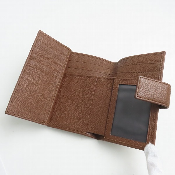 実際に弊社で買取させて頂いたGUCCI/グッチ インター レザー 二つ折り 財布 の画像 4枚目