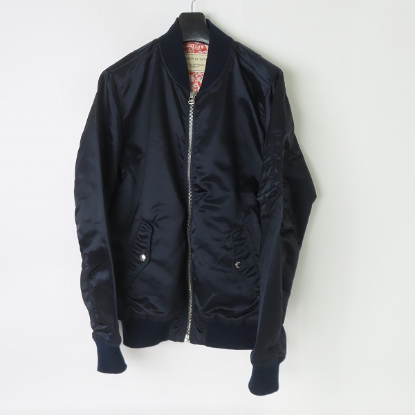 実際に弊社で買取させて頂いたMAISON KITSUNE/メゾンキツネ MA-1 ミリタリー/ボンバー ジャケット KML-0505-A/M