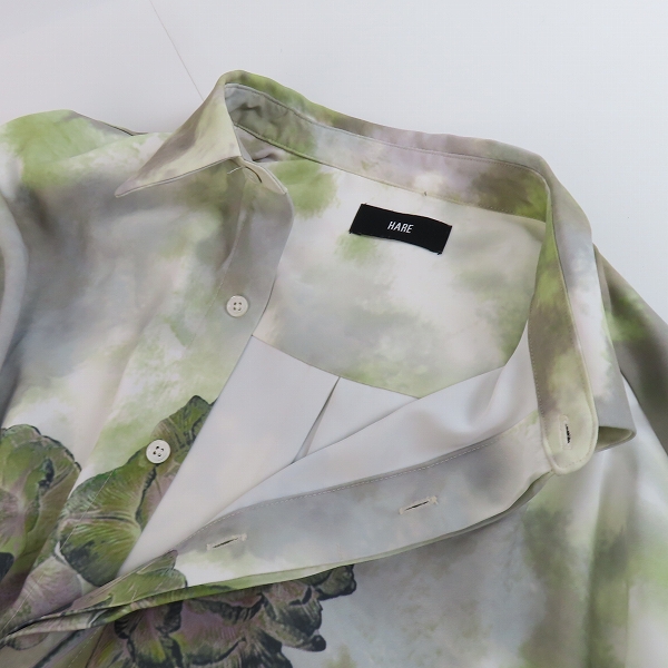 実際に弊社で買取させて頂いたHARE/ハレ 花デザイン 長袖シャツ HA020228CF/Fの画像 3枚目