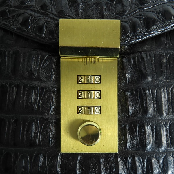 実際に弊社で買取させて頂いたGenuine Crocodile Skin/クロコダイル ビジネスバッグの画像 3枚目