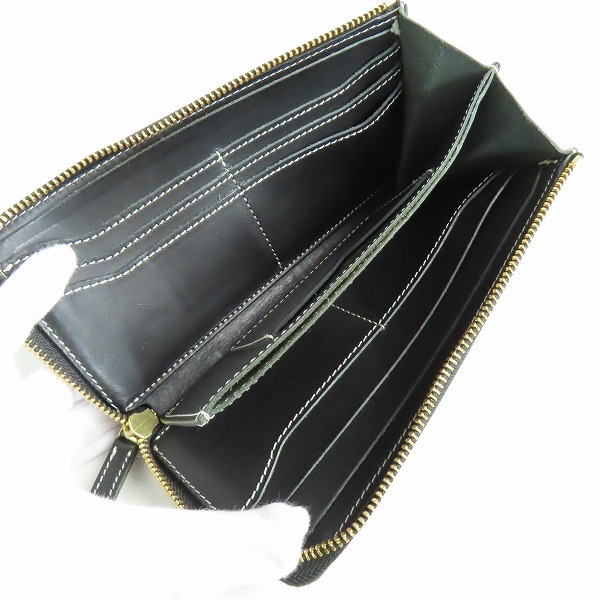 実際に弊社で買取させて頂いた土屋鞄製造所/ツチヤカバン ユニックリベルタ マスターLファスナー 長財布 ロングウォレット ブラックの画像 3枚目