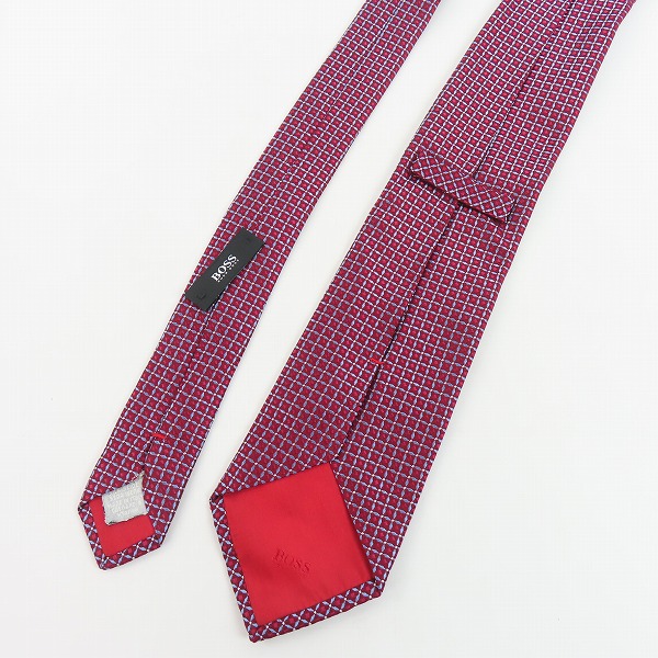 実際に弊社で買取させて頂いたHugo Boss/ヒューゴボス 総柄ネクタイ シルクの画像 4枚目