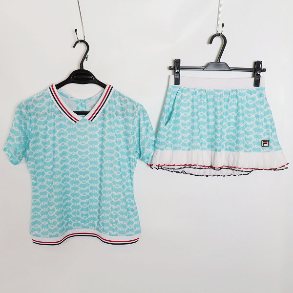 実際に弊社で買取させて頂いたFILA/フィラ テニスウェア レディース セットアップ ハート柄 VL1795/VL1798 M