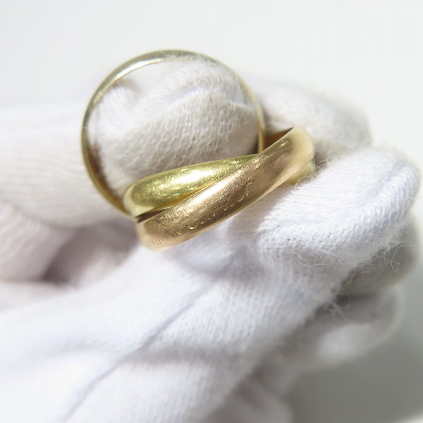 実際に弊社で買取させて頂いたCartier/カルティエ トリニティ リング/指輪 750/K18PG/YG/WG 49/12-13号の画像 5枚目