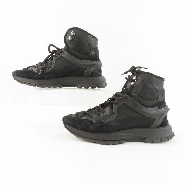 実際に弊社で買取させて頂いたGIVENCHY/ジバンシィ スウェードレザー切替 ハイカットスニーカー 41の画像 3枚目