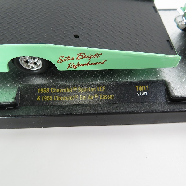 実際に弊社で買取させて頂いたM2 MACHINES/M2マシーン 1/64 コカ・コーラ TW11 1958 Chevrolet Spartan LCF &1955 Chevrolet Bel Air Gasser ミニカーの画像 7枚目