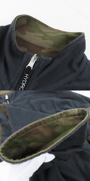 実際に弊社で買取させて頂いたHYDROGEN/ハイドロゲン カモフラ柄 リバーシブル フルジップジャケット/XLの画像 9枚目