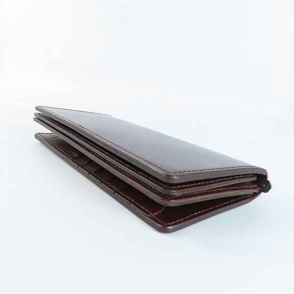 実際に弊社で買取させて頂いたFUNNY/ファニー CORDOVAN/コードバン ぼかし染め 長財布の画像 2枚目